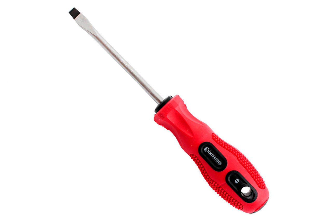 Отвертка Intertool - шлицевая SL5 х 100 мм
