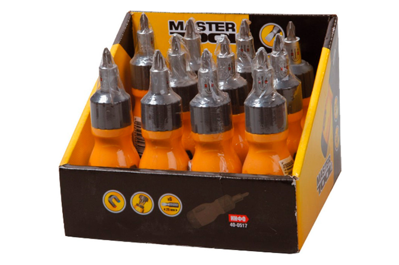 Отвертка Mastertool - реверсивная 6 ед.