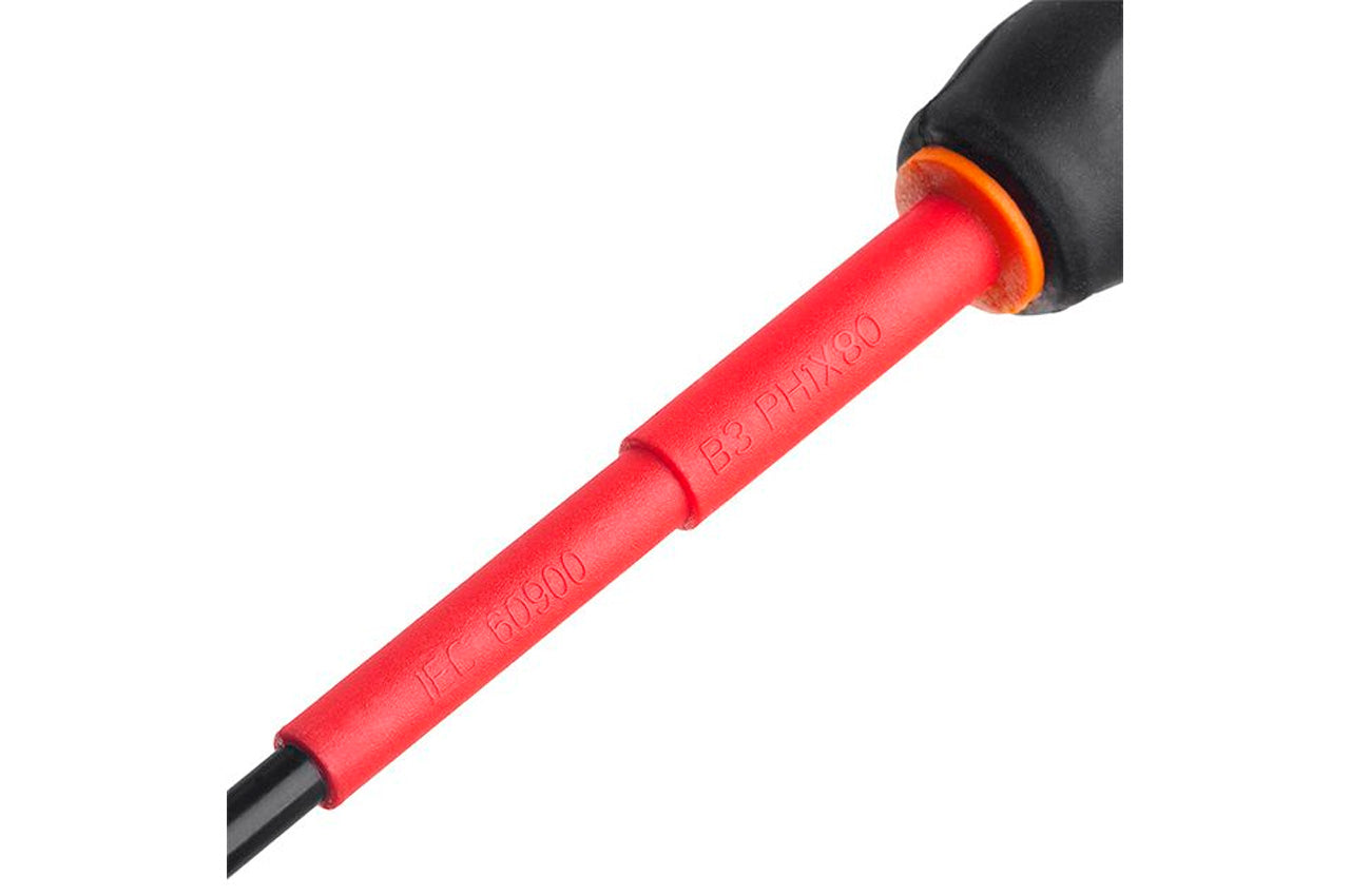 Отвертка Intertool - крестовая PH1 х 80 мм 1000 В диэлектрическая