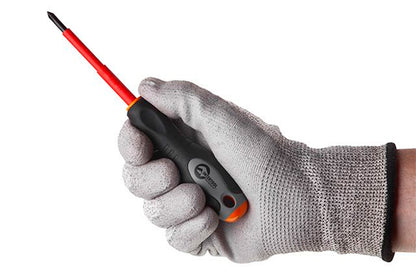 Отвертка Intertool - крестовая PH1 х 80 мм 1000 В диэлектрическая