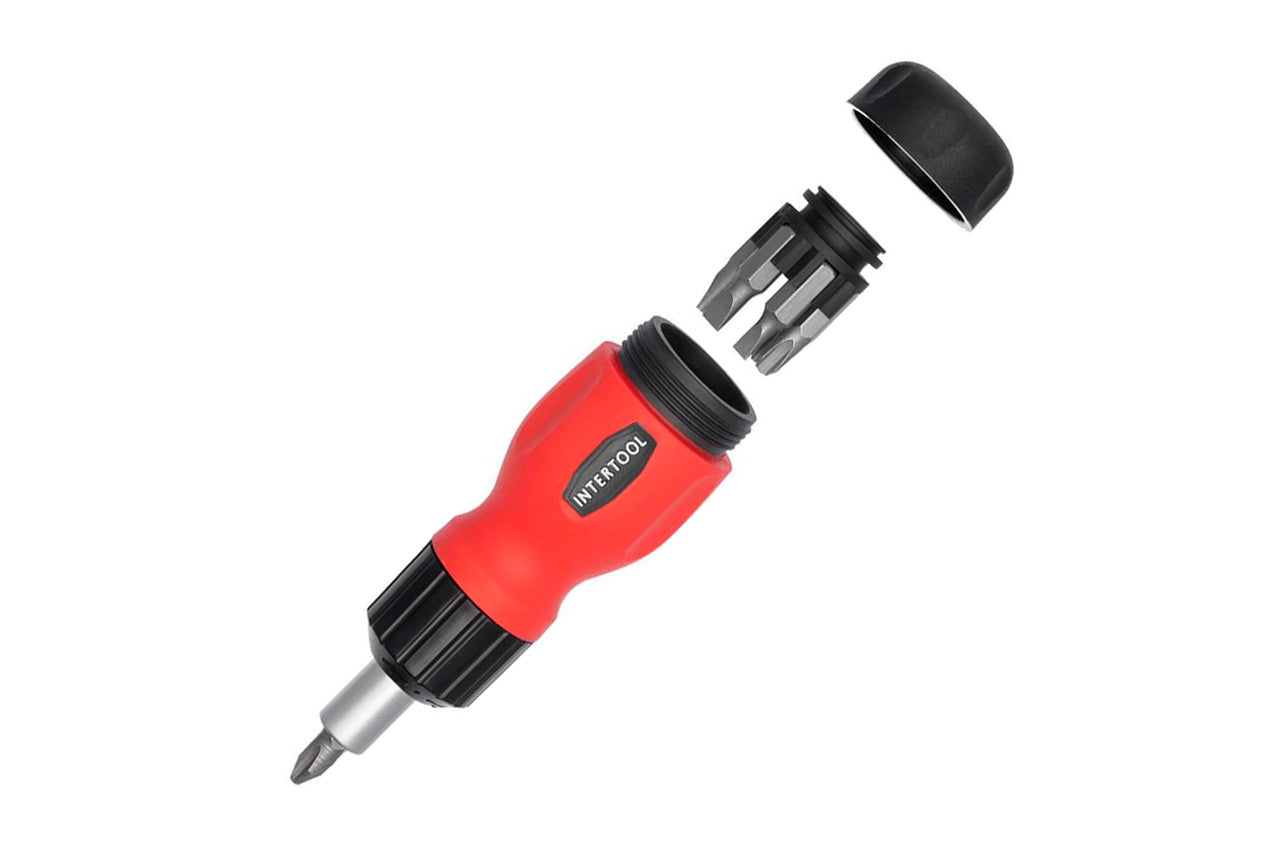 Отвертка Intertool - реверсивная 6 ед.