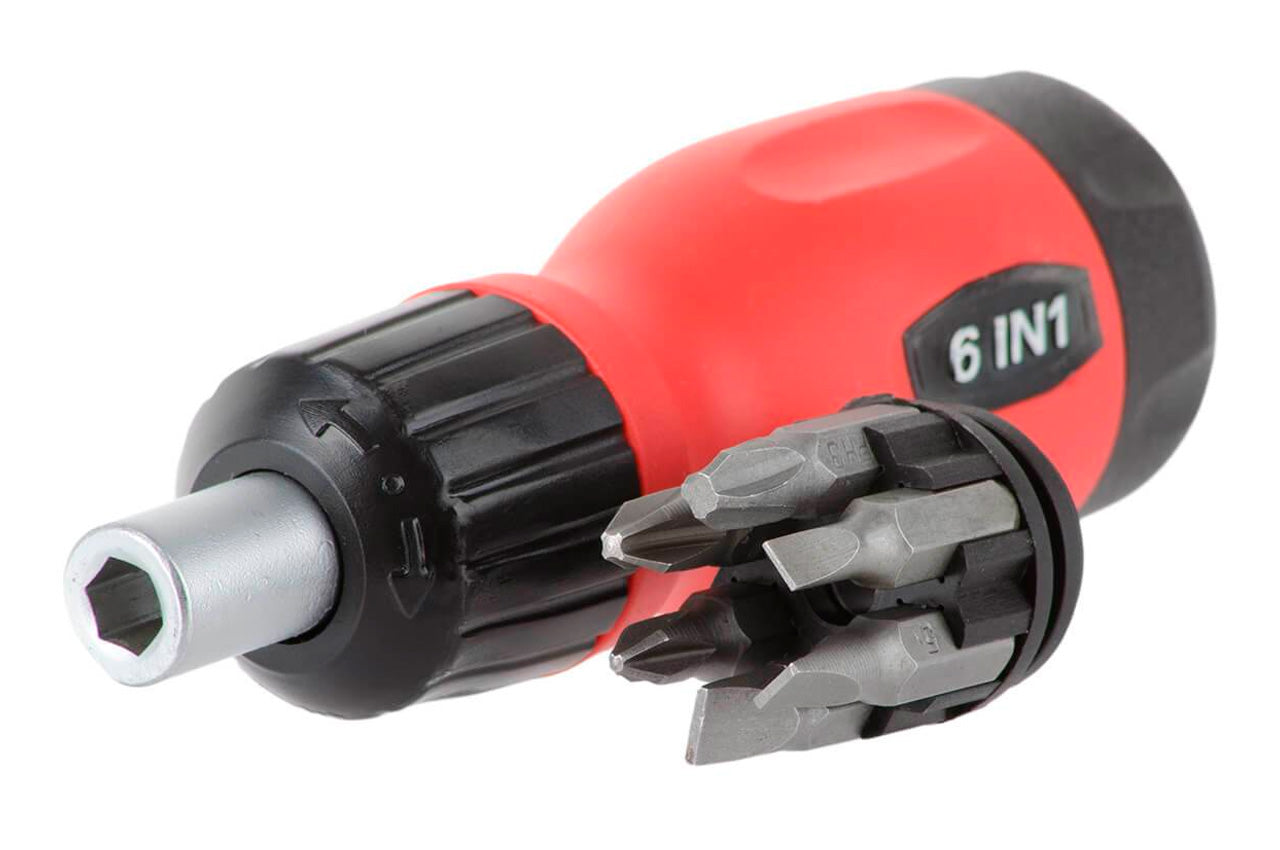 Отвертка Intertool - реверсивная 6 ед.