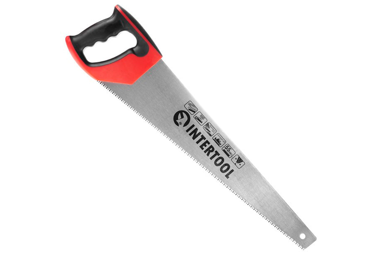Ножовка по дереву Intertool - 500 мм тройная заточка 7T х 1"