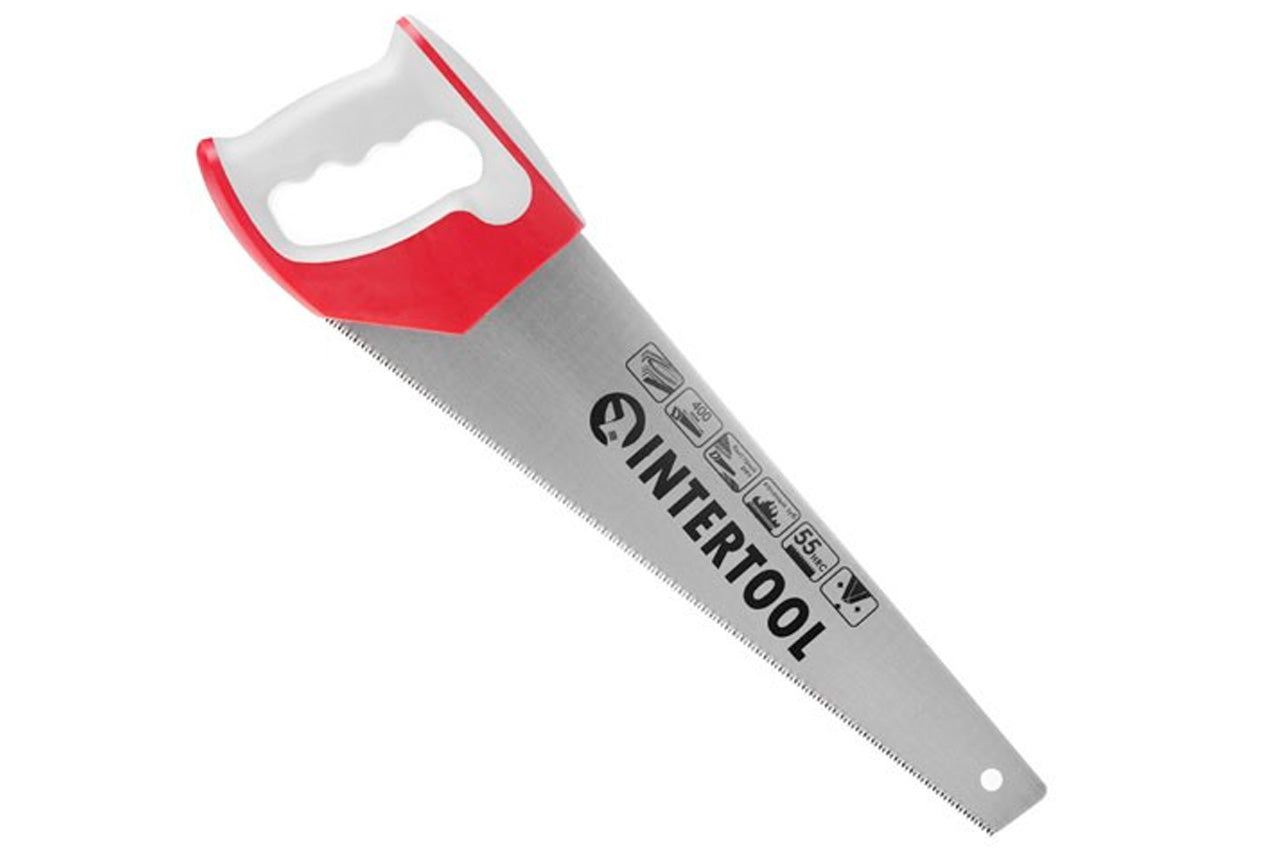 Ножовка по дереву Intertool - 400 мм тройная заточка 11T х 1"