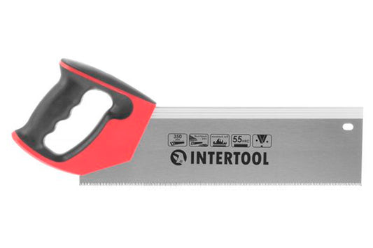 Ножовка по дереву пасовочная Intertool - 350 мм 12T х 1"