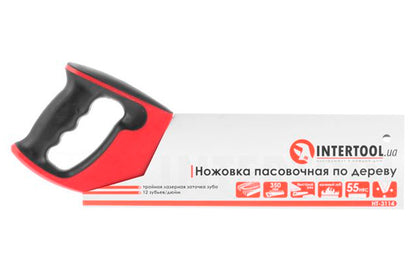 Ножовка по дереву пасовочная Intertool - 350 мм 12T х 1"