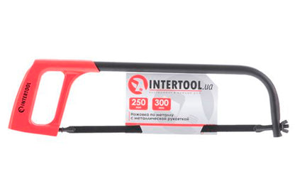 Ножовка по металлу Intertool - 250-300 мм металлическая ручка