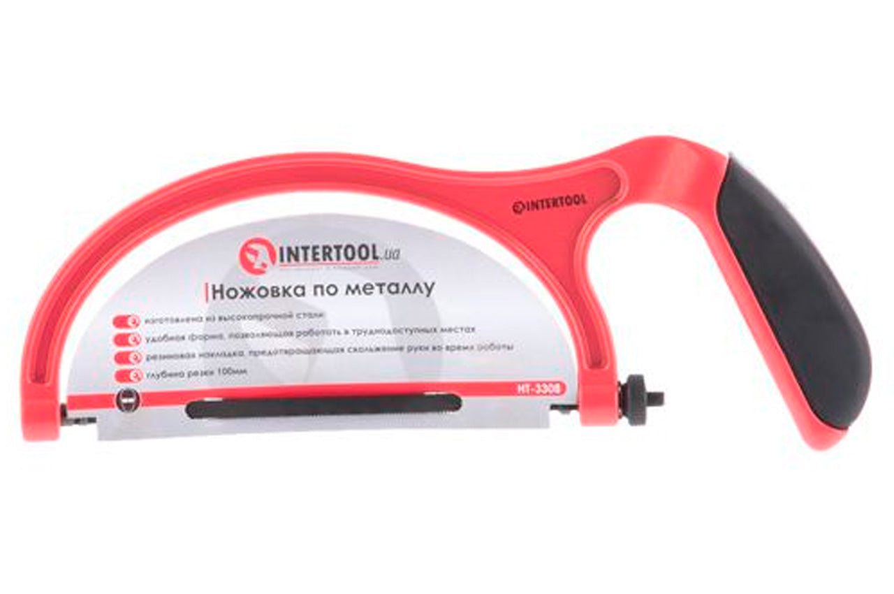Ножовка по металлу Intertool - 150 мм обрезиненная ручка