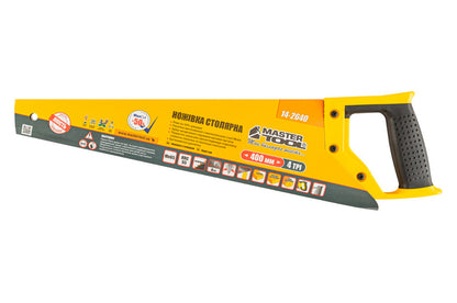 Ножовка по дереву Mastertool - 400 мм 4T х 1"х 2D