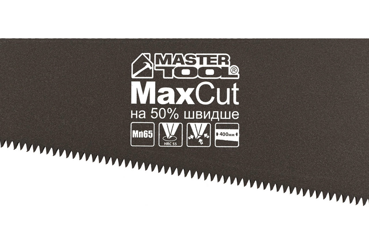 Ножівка по дереву Mastertool - 400 мм 7T х 1", потрійне заточення з тефлоновим покриттям