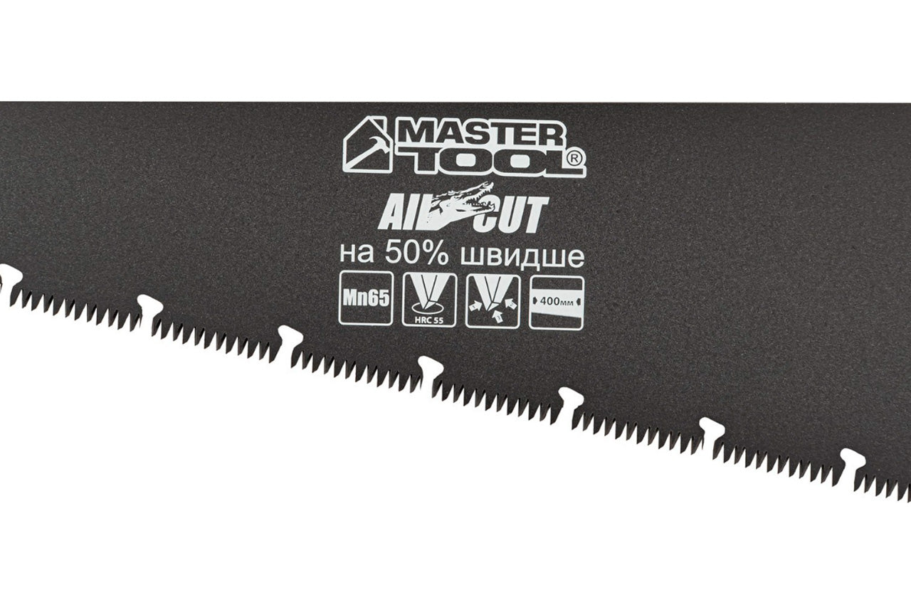 Ножовка по дереву Mastertool - 400 мм 10T х 1", тройная заточка с тефлоновым покрытием