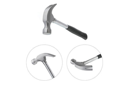 Молоток-гвоздодер Intertool - 450 г ручка металл