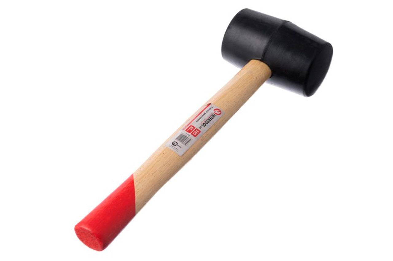 Киянка Intertool - 350 г х 55 мм черная, ручка деревянная