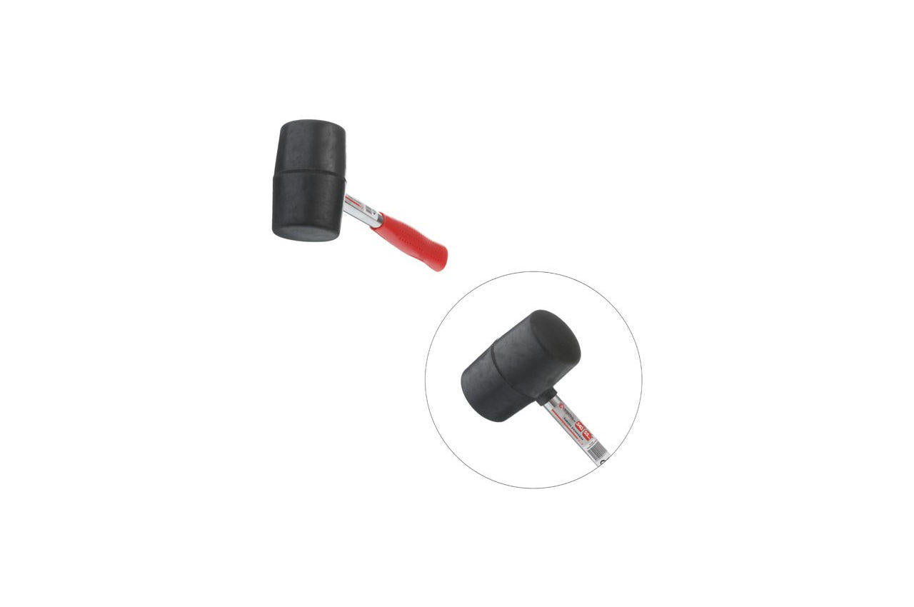 Киянка Intertool - 340 г х 55 мм черная, ручка металл