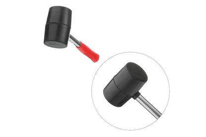 Киянка Intertool - 450 г х 65 мм черная, ручка металл