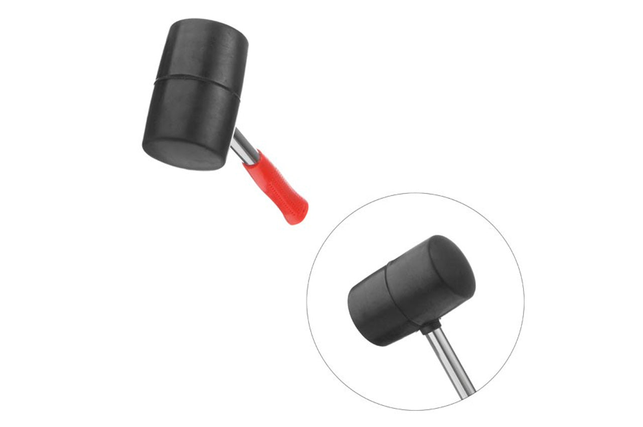 Киянка Intertool - 680 г х 80 мм черная, ручка металл