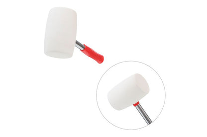 Киянка Intertool - 680 г х 80 мм белая, ручка металл