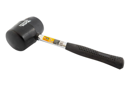 Киянка Mastertool - 900 г х 80 мм черная резина, ручка металл