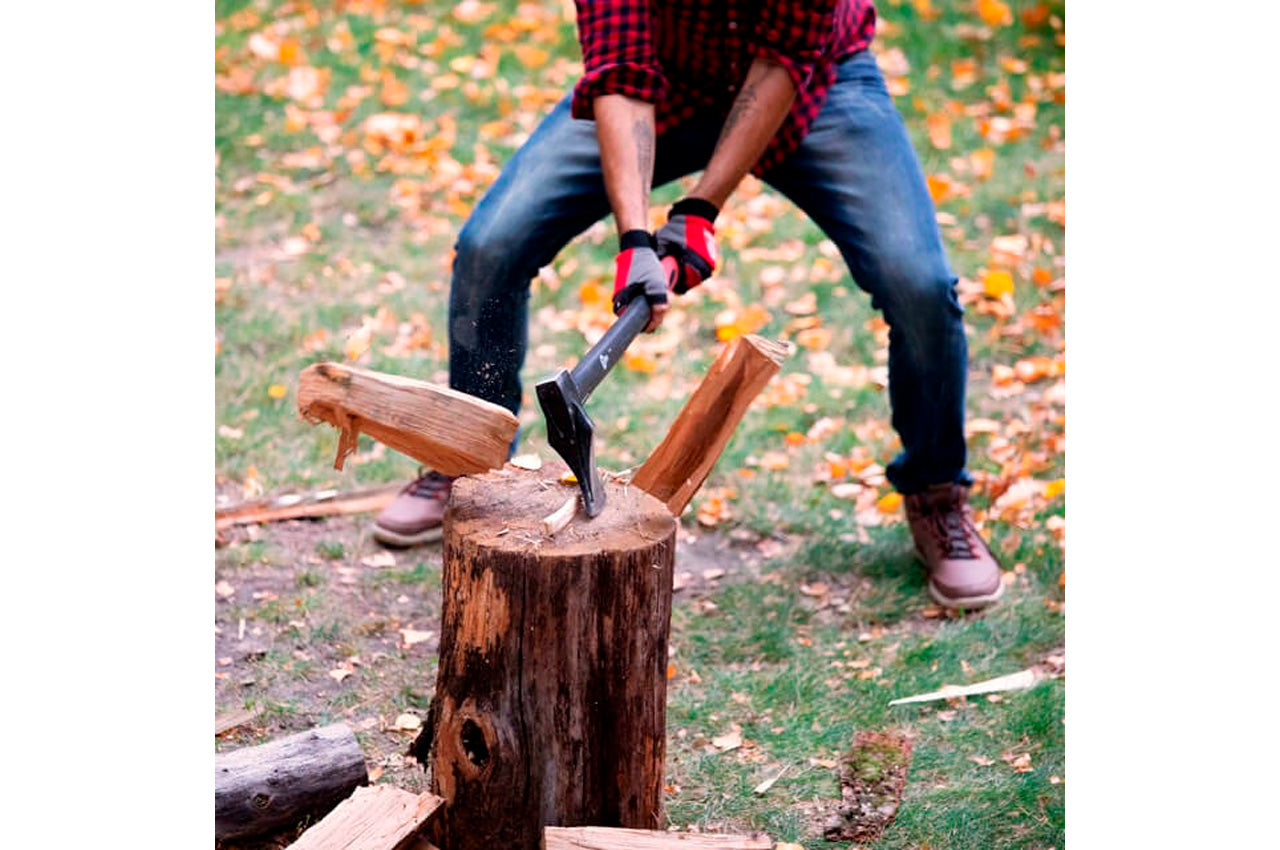 Топор-колун Intertool - 2200 г длинная ручка фибергласс