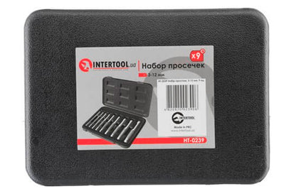Набір просічок Intertool - 9 шт., 3-12 мм