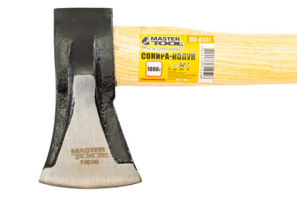 Топор-колун Mastertool - 1000 г ручка деревянная