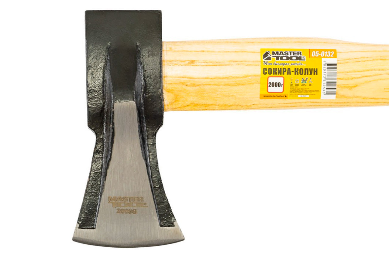 Топор-колун Mastertool - 2000 г длинная ручка деревянная