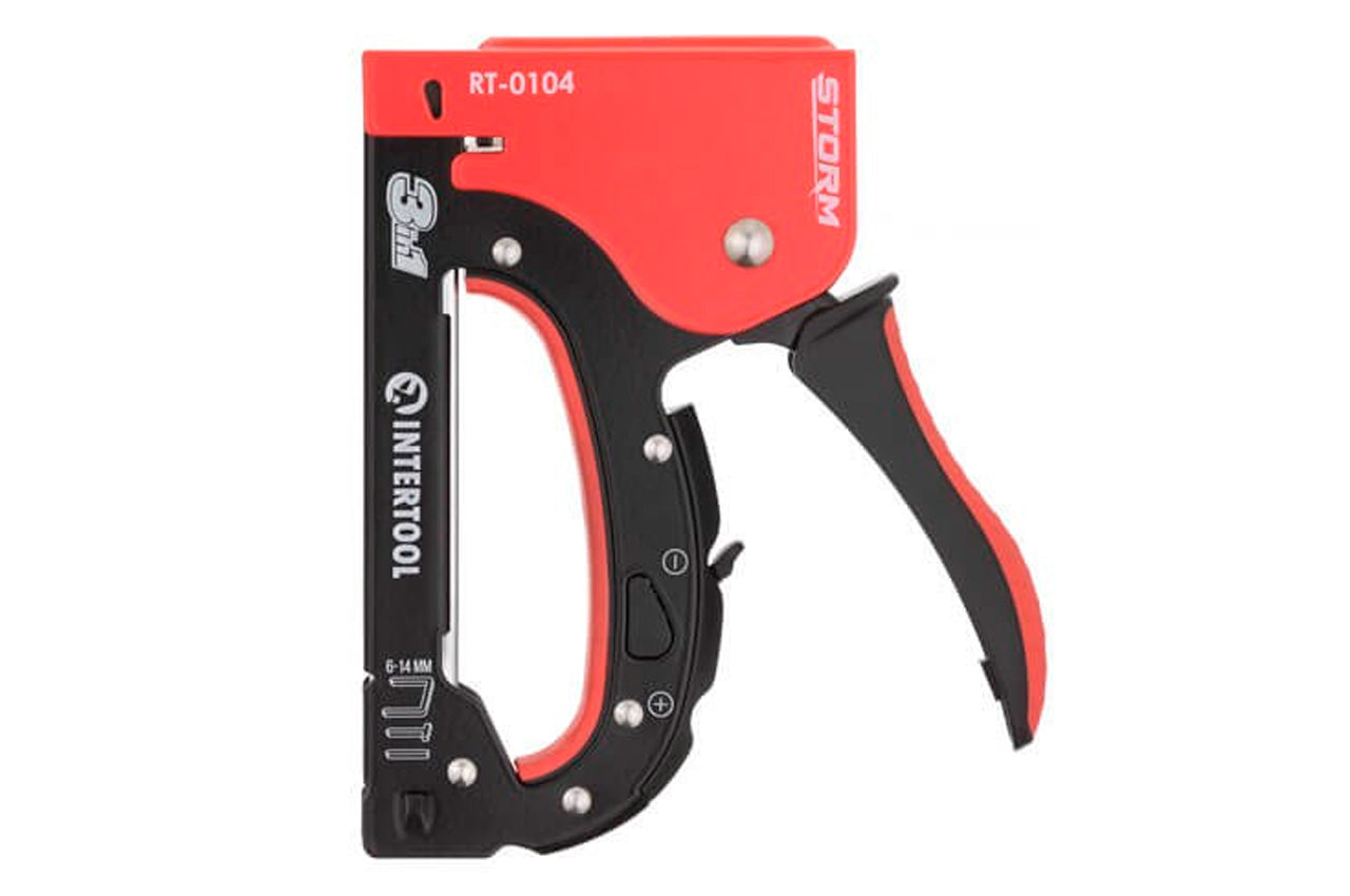 Степлер Intertool - скоба 4-14 мм x гвоздь 14 мм x шпилька 14 мм Storm