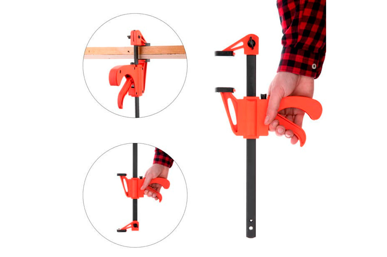 Струбцина автомат Intertool - 200 х 60 мм