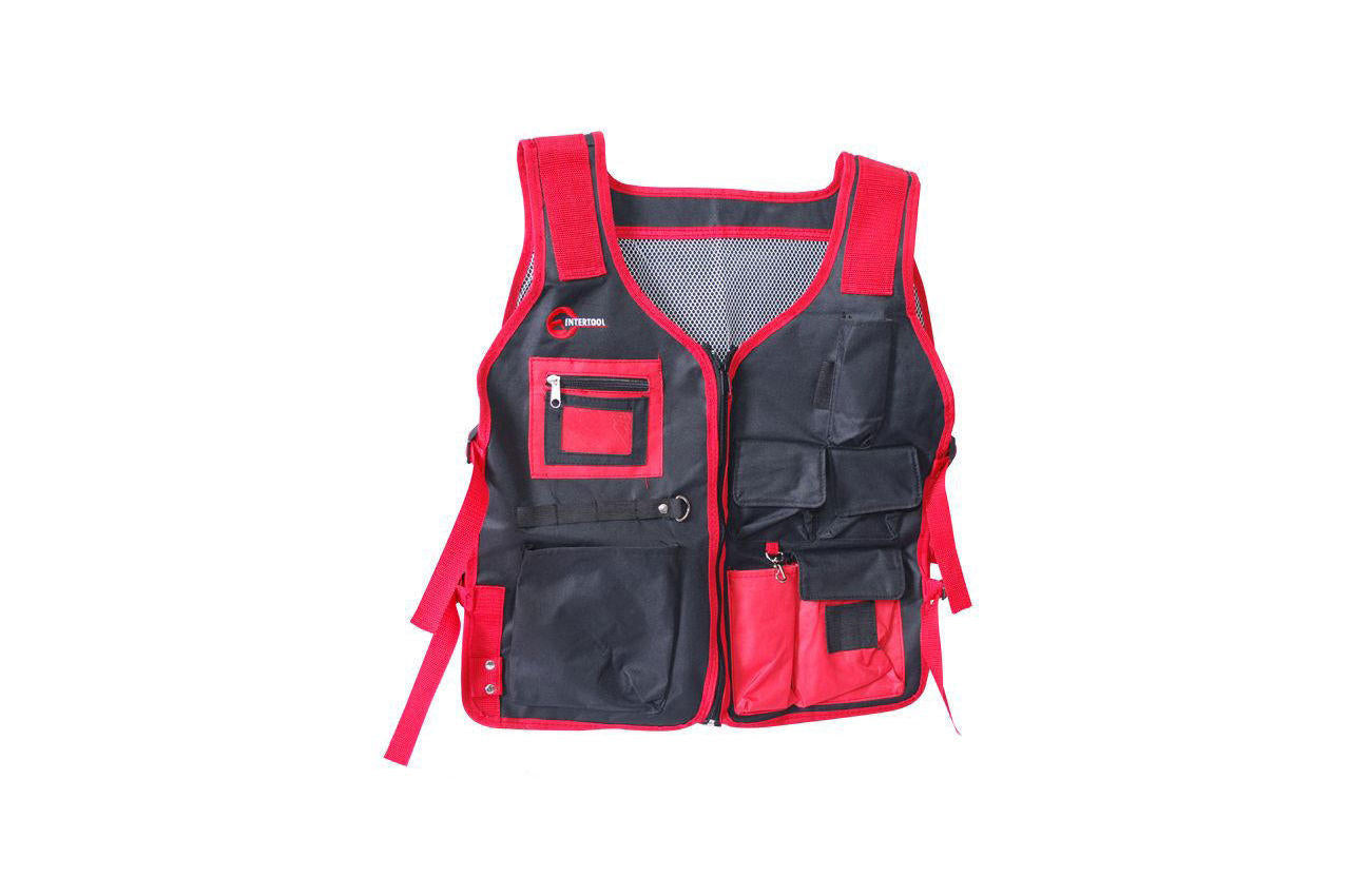 Жилет слесарно-строительный Intertool - 7 карманов