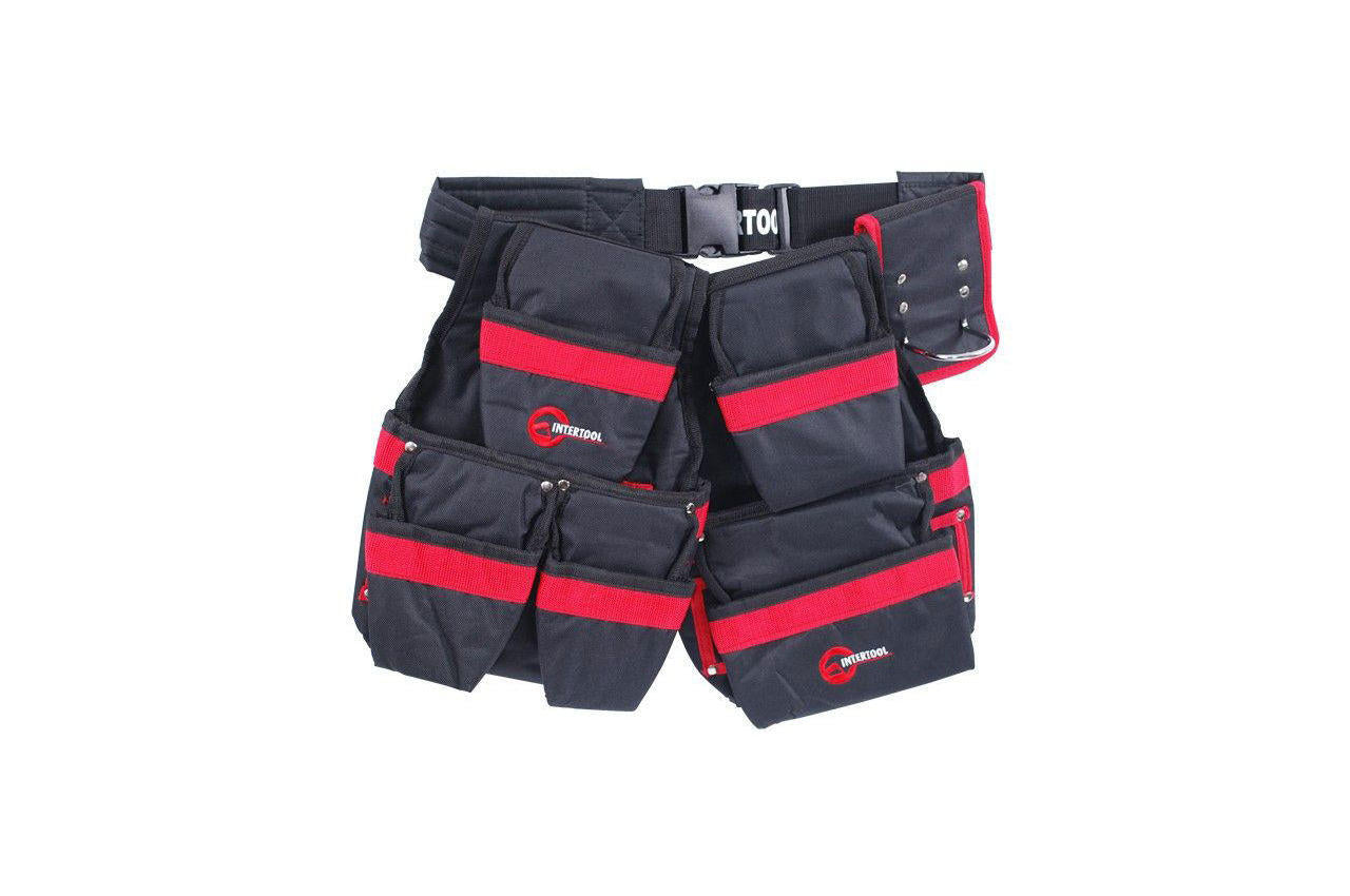 Пояс слесарно-строительный Intertool - 18 карманов