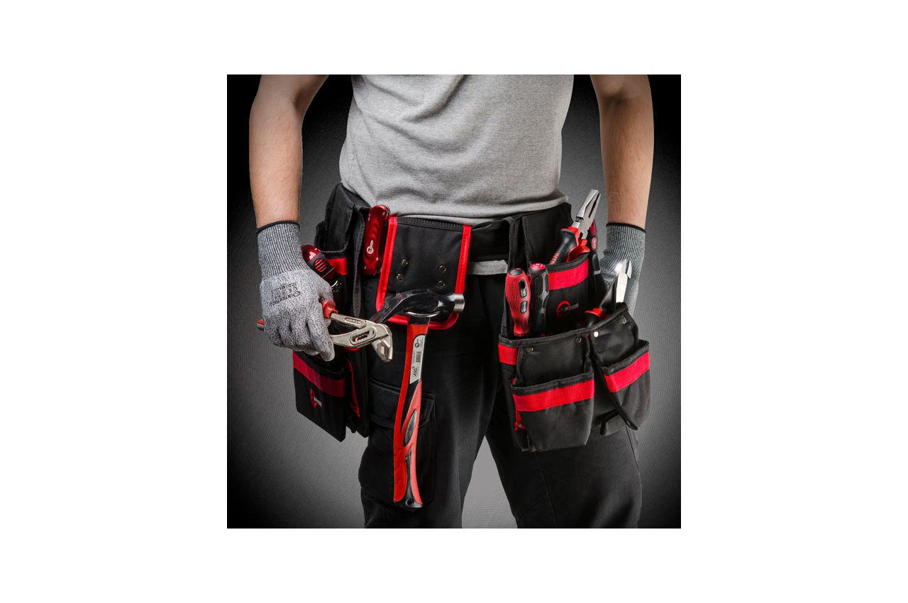 Пояс слесарно-строительный Intertool - 18 карманов