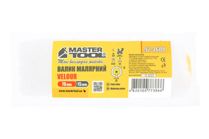 Валик велюр Mastertool - 6 х 15 х 70 мм