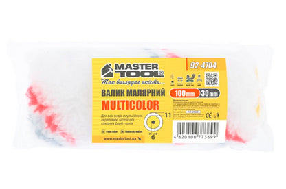 Валик мультиколор Mastertool - 6 х 30 х 100 мм