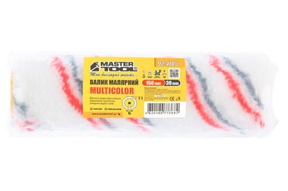 Валик мультиколор Mastertool - 6 х 30 х 150 мм
