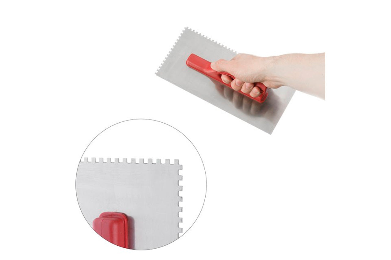 Гладилка Intertool - 280 х 130 мм зуб 4 х 4 мм