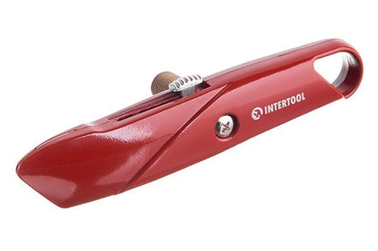 Нож Intertool - трапециевидный, металлический