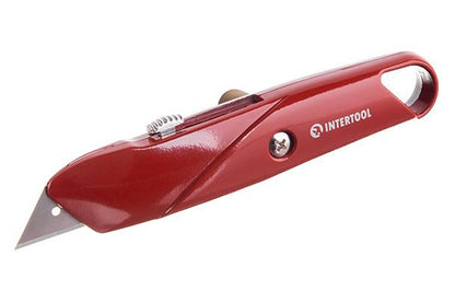 Нож Intertool - трапециевидный, металлический