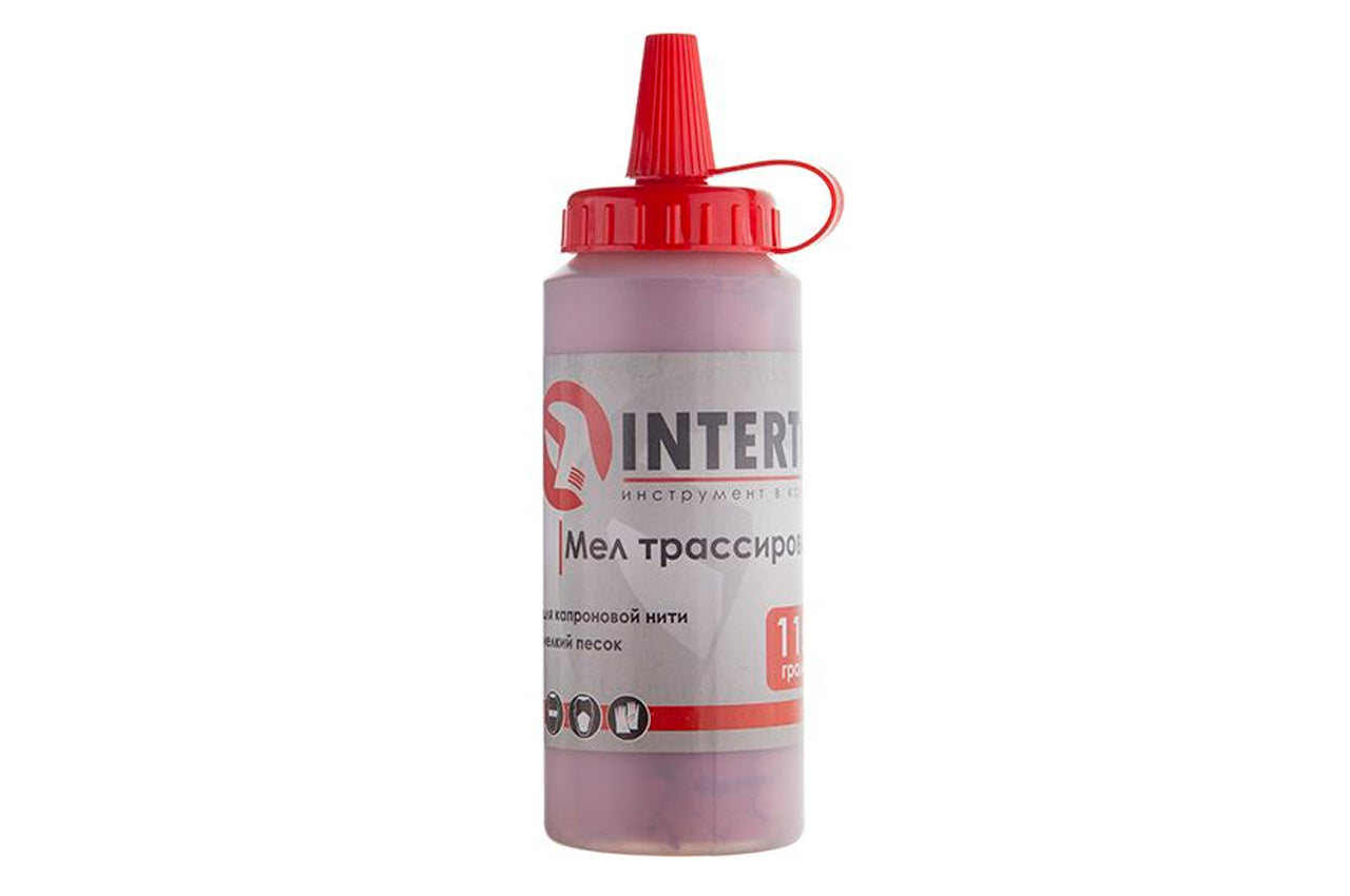 Мел трассировочный Intertool - 115 г красный