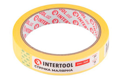 Лента малярная Intertool - 19 мм х 20 м желтая