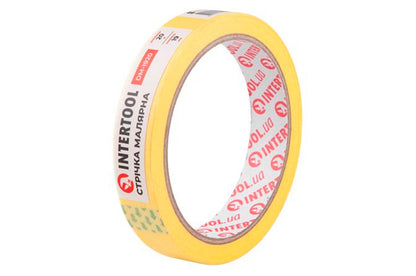 Лента малярная Intertool - 19 мм х 20 м желтая