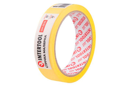 Лента малярная Intertool - 25 мм х 20 м желтая