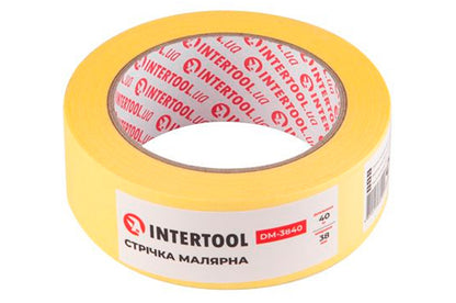 Лента малярная Intertool - 38 мм х 40 м желтая