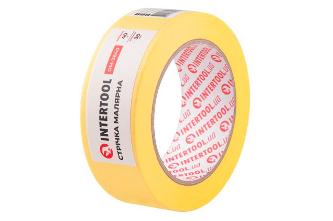 Лента малярная Intertool - 38 мм х 40 м желтая