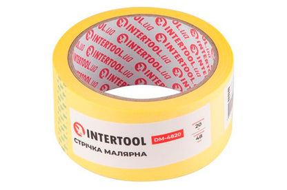 Лента малярная Intertool - 48 мм х 20 м желтая