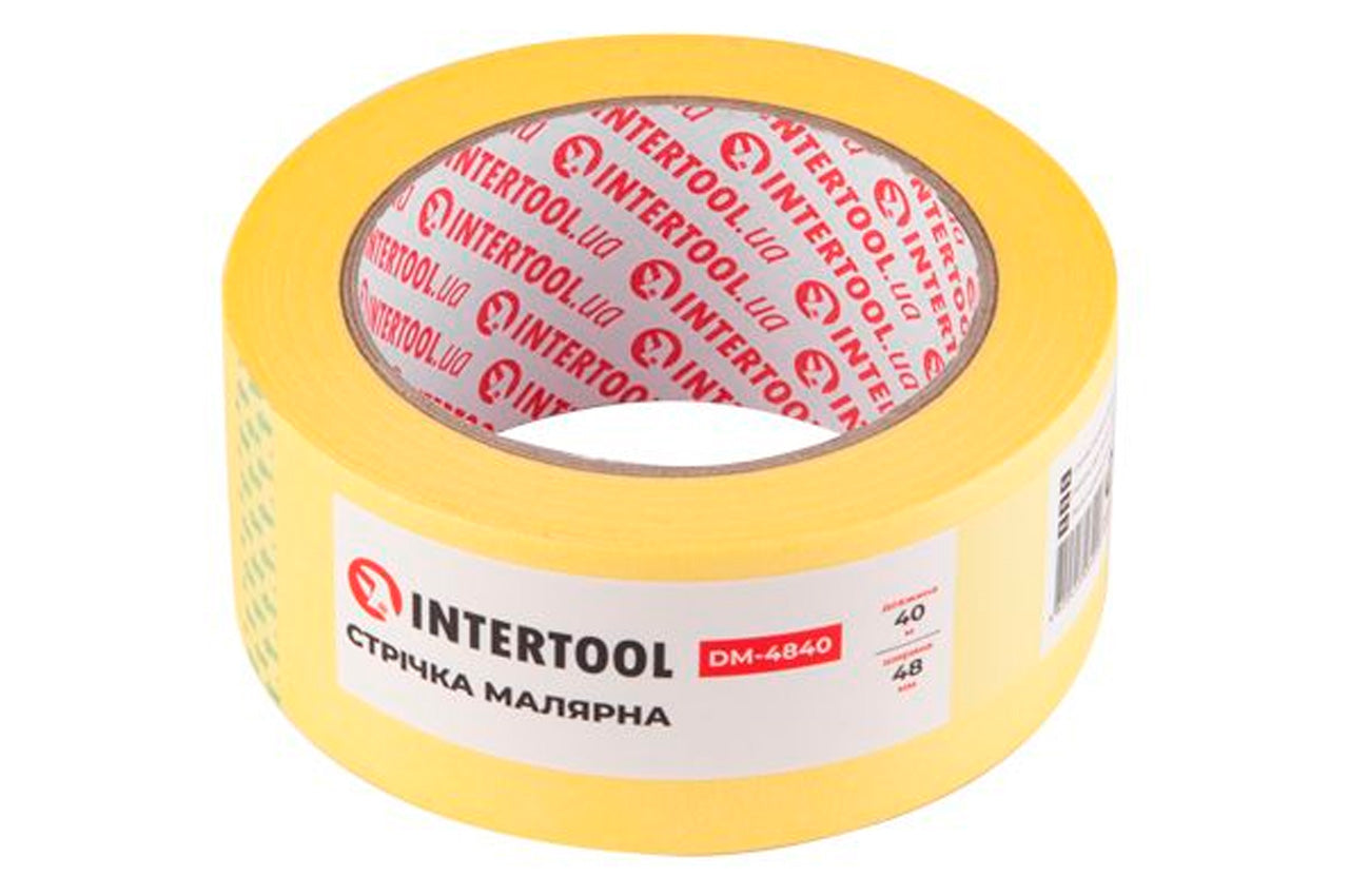 Лента малярная Intertool - 48 мм х 40 м желтая