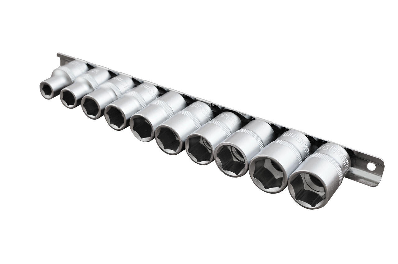 Набор головок шестигранных 1/2" Intertool - 10 шт. (10-24 мм)