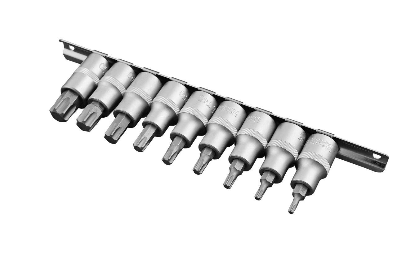 Набор головок Torx 1/2" Intertool - 9 шт. (T20-T70)