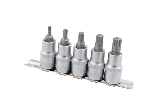 Набір сплайнів 1/2" Intertool - 5 шт. (М5, 6, 8, 10 та 12)