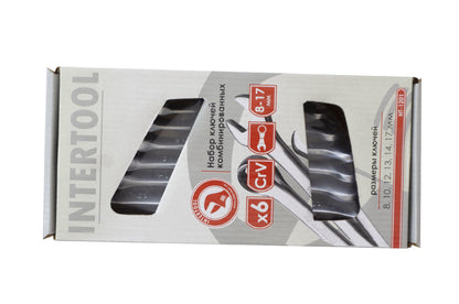 Набор рожково-накидных ключей Intertool - 6 шт. (8-17 мм) Storm