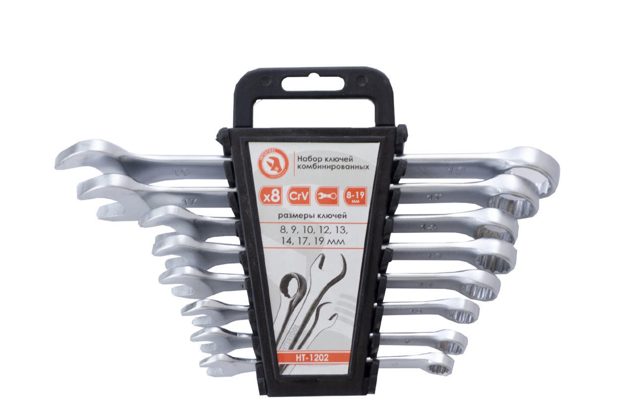 Набор рожково-накидных ключей Intertool - 8 шт. (8-19 мм) Storm